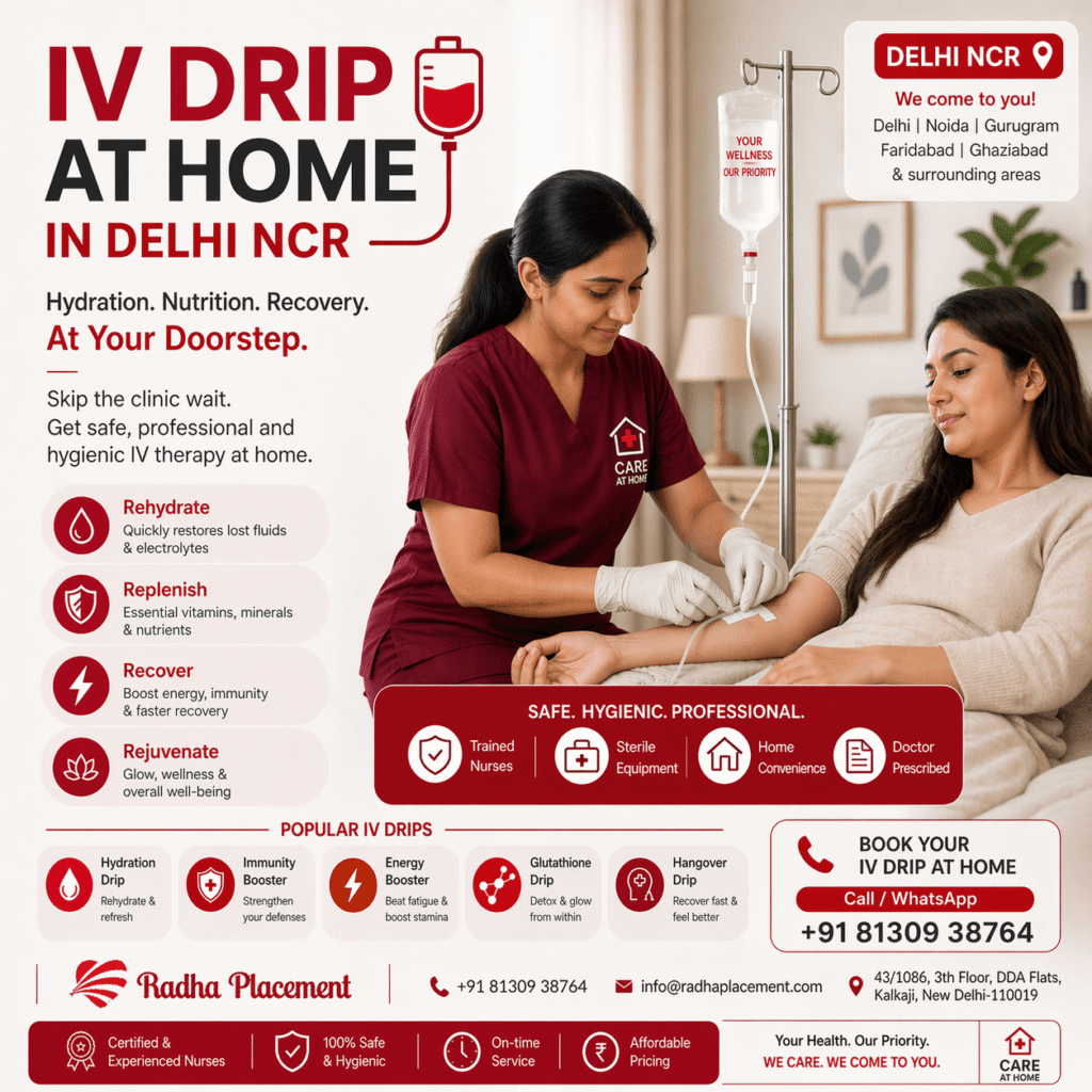 IV drip at home in Delhi NCR